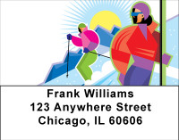 On The Slopes Address Labels | LBBBH-32