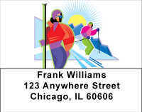 On The Slopes Address Labels | LBBBH-32