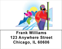 On The Slopes Address Labels | LBBBH-32
