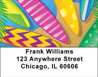 Crazy Surfboards Address Labels | LBBBH-35