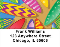 Crazy Surfboards Address Labels | LBBBH-35