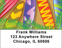 Crazy Surfboards Address Labels | LBBBH-35