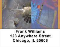 Space Age Travel Address Labels | LBBBH-43