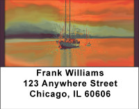 Sails In The Sunset Address Labels | LBBBH-51