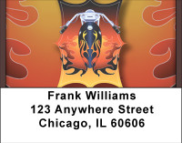 Biker Badge Address Labels | LBBBH-59