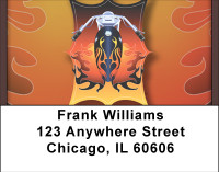 Biker Badge Address Labels | LBBBH-59