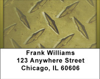 Go Green With Diamond Plate Address Labels | LBBBH-65