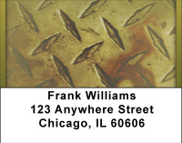 Go Green With Diamond Plate Address Labels | LBBBH-65