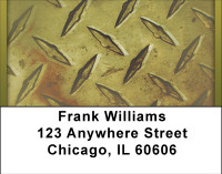 Go Green With Diamond Plate Address Labels | LBBBH-65