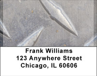 Steel Diamond Plate Address Labels | LBBBH-66