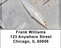 Steel Diamond Plate Address Labels | LBBBH-66
