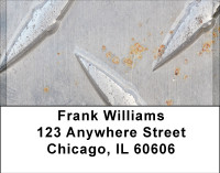 Steel Diamond Plate Address Labels | LBBBH-66