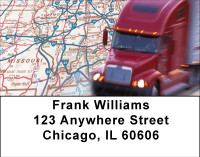 Patriotic Truckers Address Labels | LBBBH-77