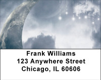 Fantasy Fairy Moons In Blue Address Labels | LBBBH-83
