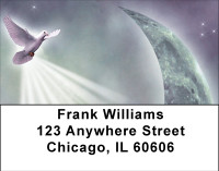 Fantasy Fairy Moons In Blue Address Labels | LBBBH-83