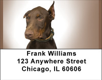 Doberman Portraits Address Labels | LBBBH-89