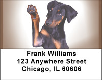 Doberman Portraits Address Labels | LBBBH-89