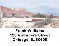 Antiqued Utah Desert Address Labels | LBBBI-13