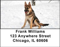 German Shepherd Address Labels | LBDOG-01