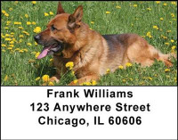 German Shepherd Address Labels | LBDOG-01