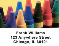 Crayons Checks Address Labels | LBEDU-01