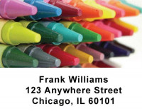 Crayons Checks Address Labels | LBEDU-01