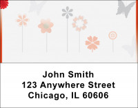 Butterflies Floating Address Labels | LBGEO-22