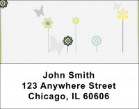 Butterflies Floating Address Labels | LBGEO-22