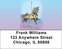 Carousel Animals Address Labels | LBLBC-05