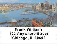 Warm Glow of Pittsburgh Address Labels | LBLBC-08