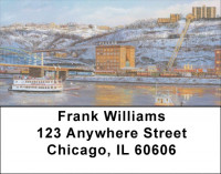 Warm Glow of Pittsburgh Address Labels | LBLBC-08