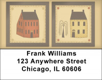 Americana Folk Art Address Labels | LBQBA-21