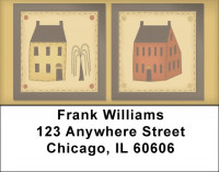 Americana Folk Art Address Labels | LBQBA-21