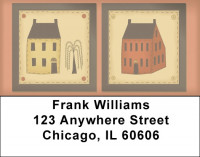 Americana Folk Art Address Labels | LBQBA-21
