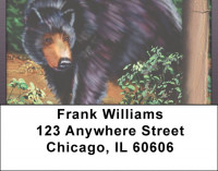 Black Bears Address Labels | LBQBA-24