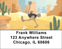 Ostrich Fun Address Labels | LBQBA-46