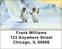 Penguin Sunrise Address Labels | LBQBA-54