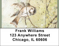 Playful Sparrows Address Labels | LBQBA-56