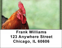 Cocky Roosters Address Labels | LBQBA-59