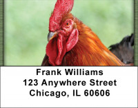Cocky Roosters Address Labels | LBQBA-59