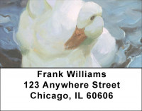 Painted Swans Address Labels | LBQBA-62