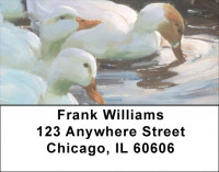 Painted Swans Address Labels | LBQBA-62