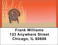 Fall Turkey Address Labels | LBQBA-66