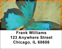 Rustic Butterfly Address Labels | LBQBA-77