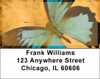 Rustic Butterfly Address Labels | LBQBA-77