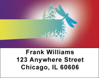 Winged Silhouette Address Labels | LBQBA-78