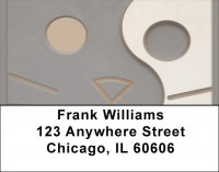 Abstract Cat Address Labels | LBQBA-82