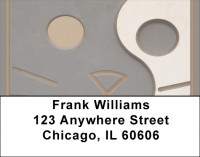 Abstract Cat Address Labels | LBQBA-82