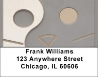Abstract Cat Address Labels | LBQBA-82