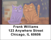 Catty Couples Address Labels | LBQBA-86